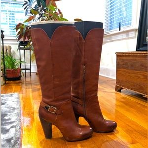 SOLD Tall brown leather boots